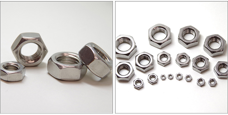 Hexagon jam nuts washer faced