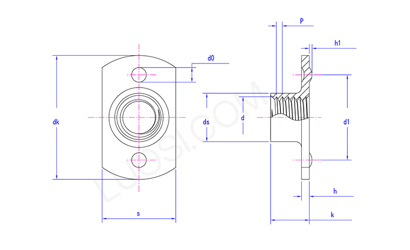Load-Stable Load-Stable T-Style weld nuts