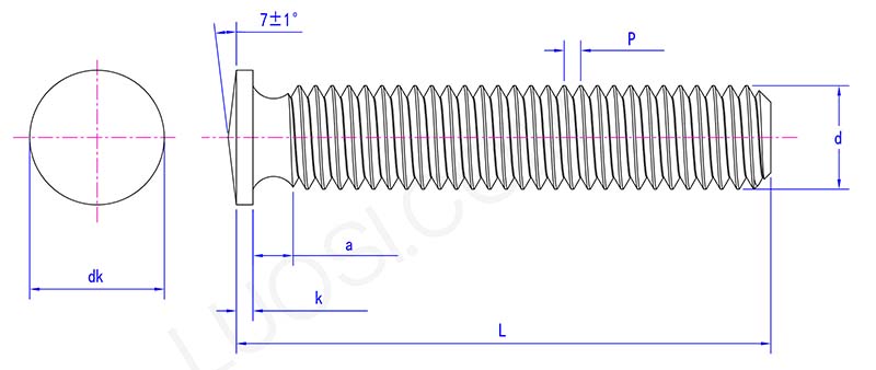Threaded weld studs parameter Threaded weld studs parameter