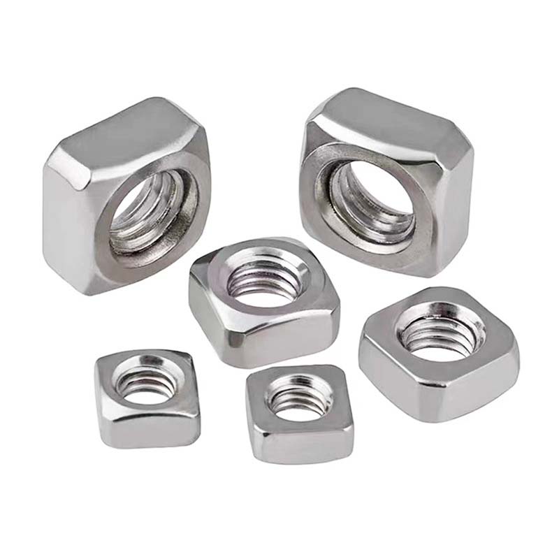 एकल चॅमफर्ड स्क्वेअर नट